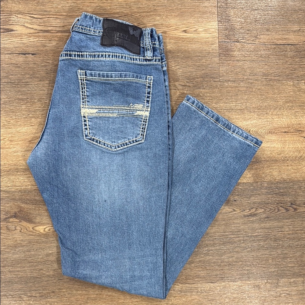Rock & Roll Denim Blue Straight Jeans